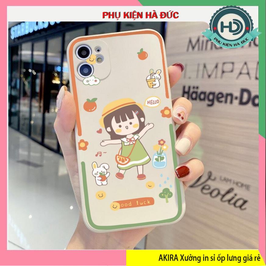 Mối bỏ sỉ ốp iphone Hello chống sốc vuông cạnh bảo vệ camera mua ngay tại akira xưởng sản xuất in ốp lưng giá rẻ