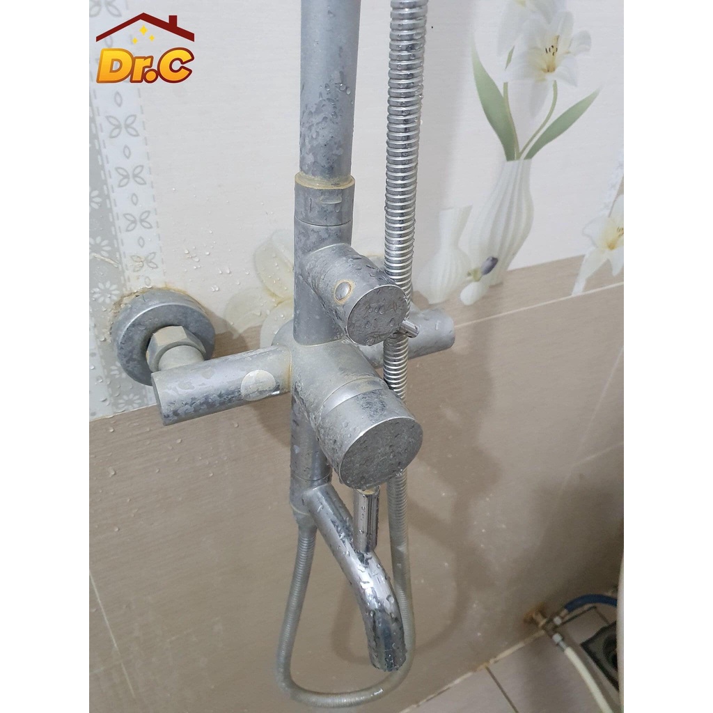 Tẩy kính tẩy chậu rửa mặt tẩy chậu rửa bát tẩy inox sen vòi