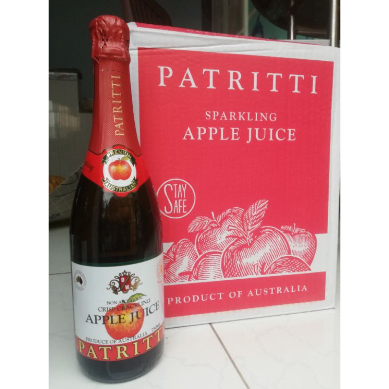 Nước ép nho Patritti Sparkling Grape Juice Úc chai 750ml