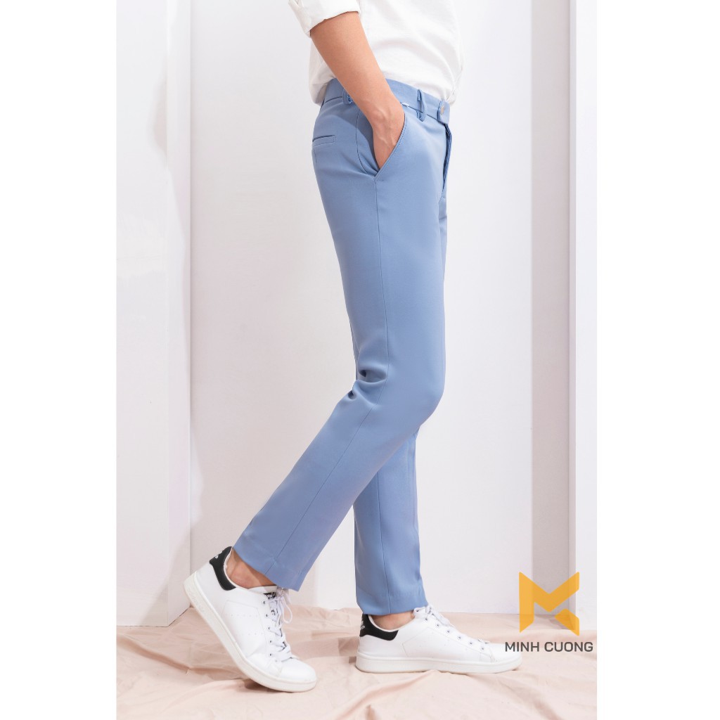 [RẺ] Quần âu nam đẹp dáng ôm vừa (xanh Hòa Bình) dáng ôm, chất vải cao cấp co giãn 4 chiều | BigBuy360 - bigbuy360.vn