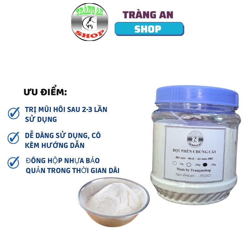 Bột phèn chua chưng cất nguyên chất, bột trắng mịn