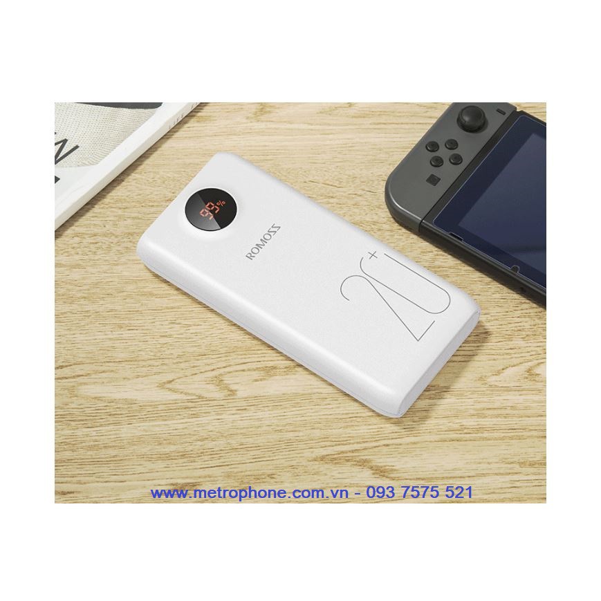 Pin sạc dự phòng Romoss SW20 Pro 20.000 mAh sạc nhanh QC 3.0