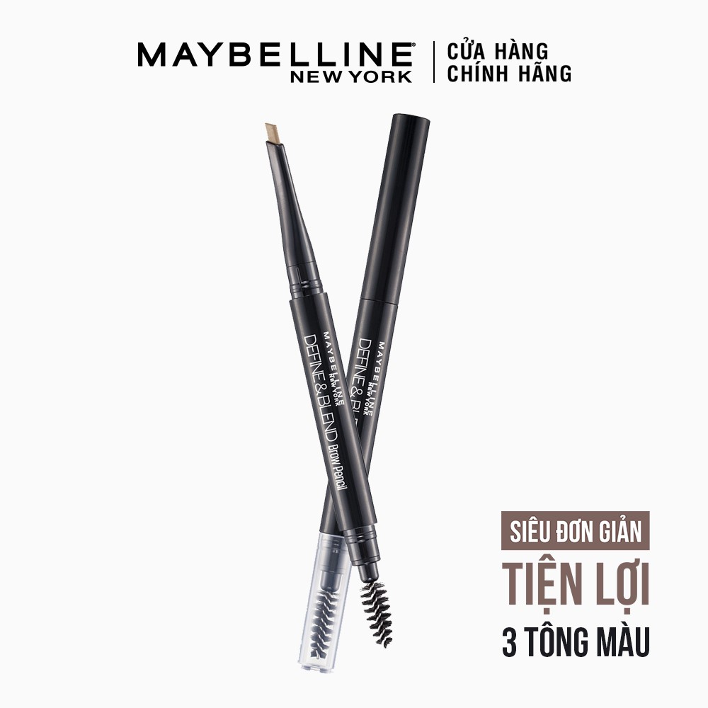 Chì Kẻ Mày 2 Đầu sắc nét tự nhiên Maybelline New York Define & Blend Brow Pencil 0.16g