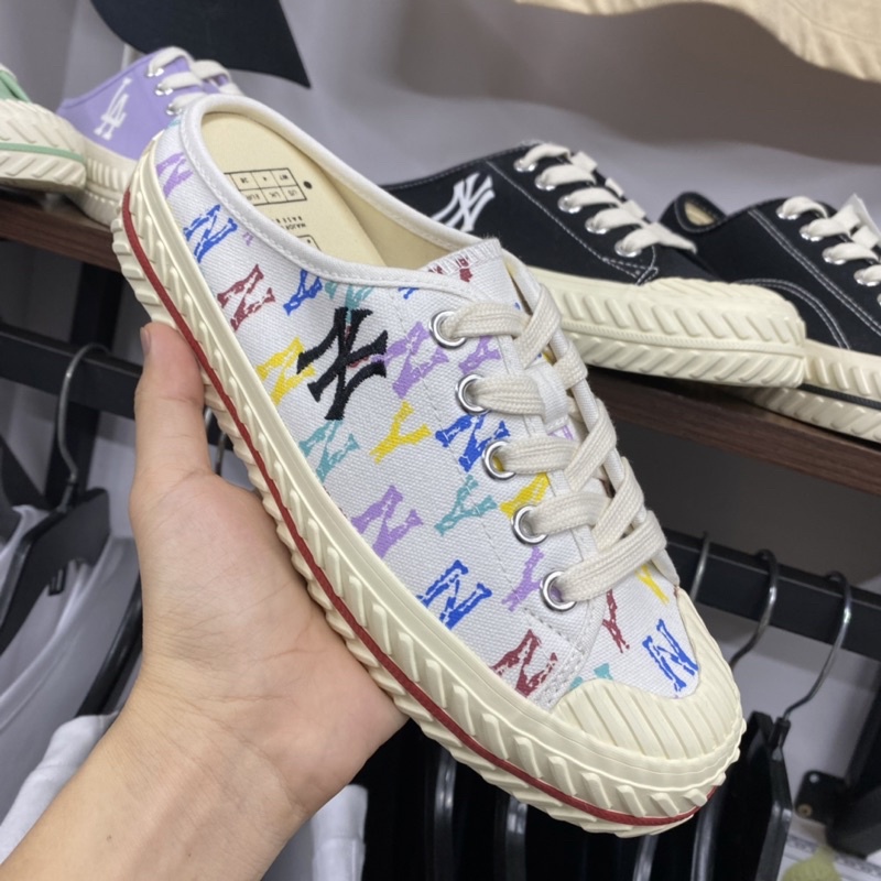 Giày MLB Mule Chính Hãng, MLB Chunky Low high, Giá yêu thương
