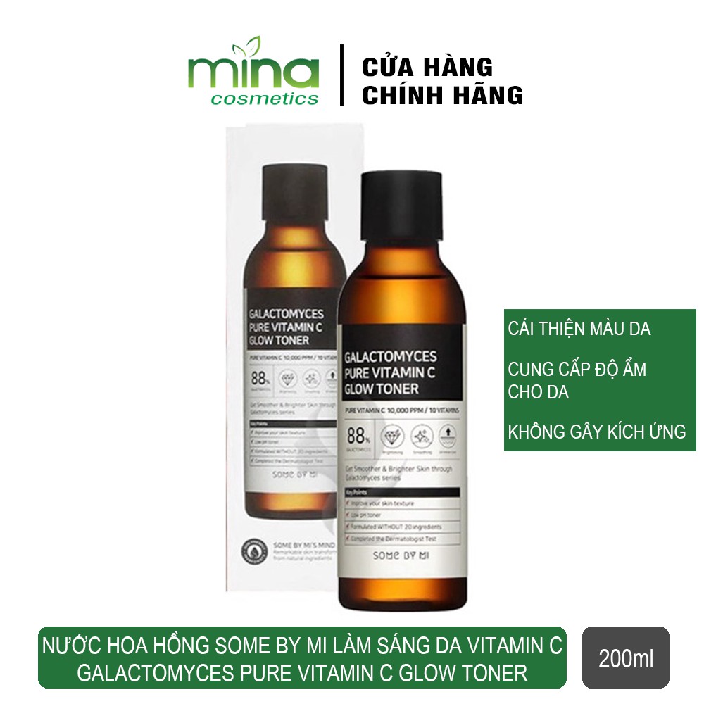 Nước Hoa Hồng Some By Mi Làm Sáng Da Vitamin C Galactomyces Pure Vitamin C Glow Toner 200ml