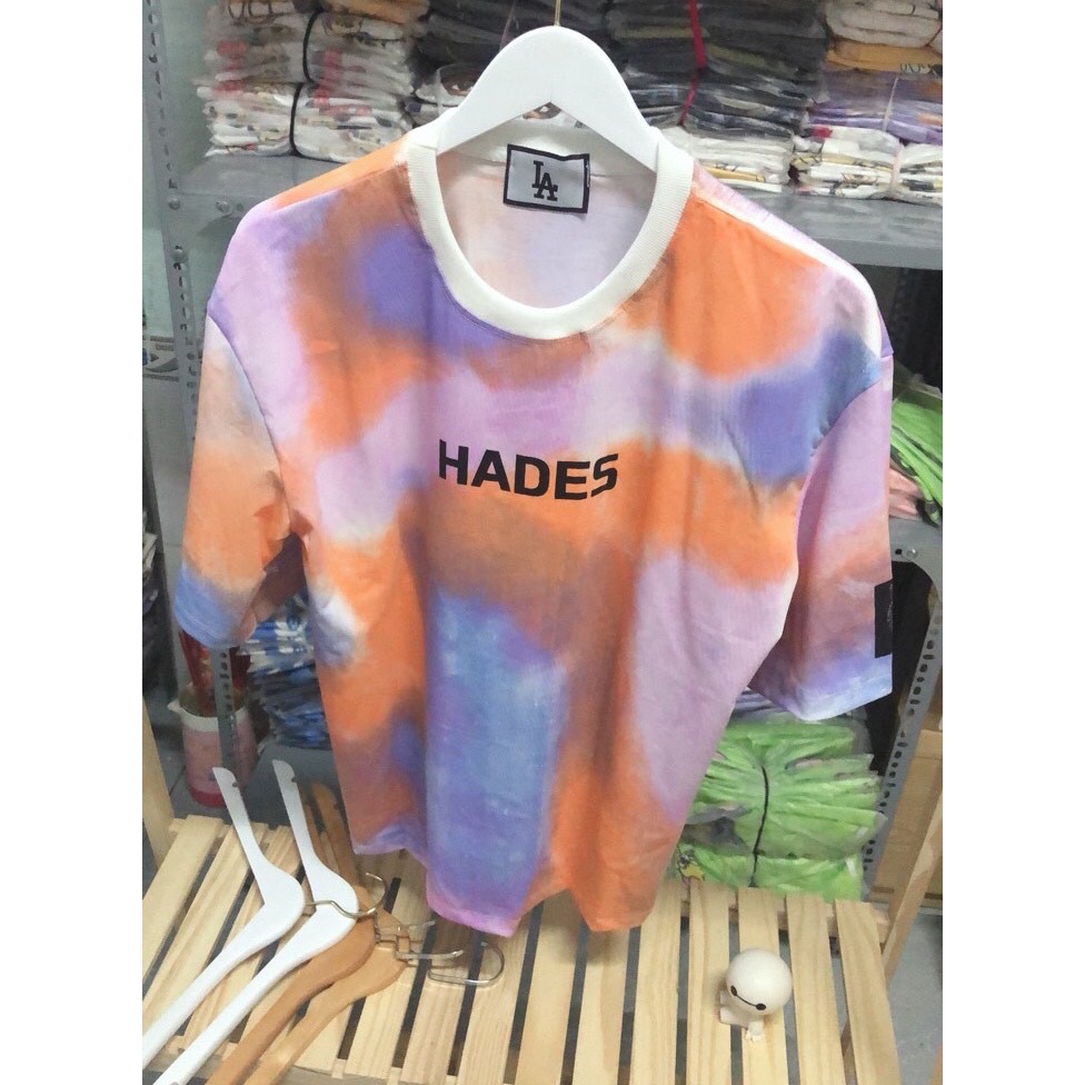 Áo thun unisex tay lỡ - Áo thun loang màu form rộng (có ảnh thật) | BigBuy360 - bigbuy360.vn