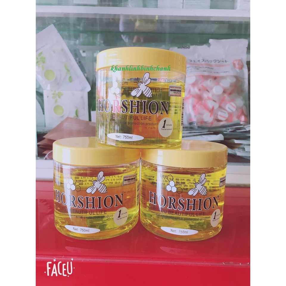 Wax lông mật ong Horshion to + tặng que nhựa wax lạnh