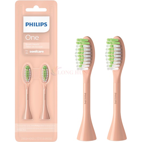 Đầu bàn chải thay thế Philips One Sonicare Powered Toothbrush Head BH1022 (Set 2 cái) - Hàng nhập khẩu