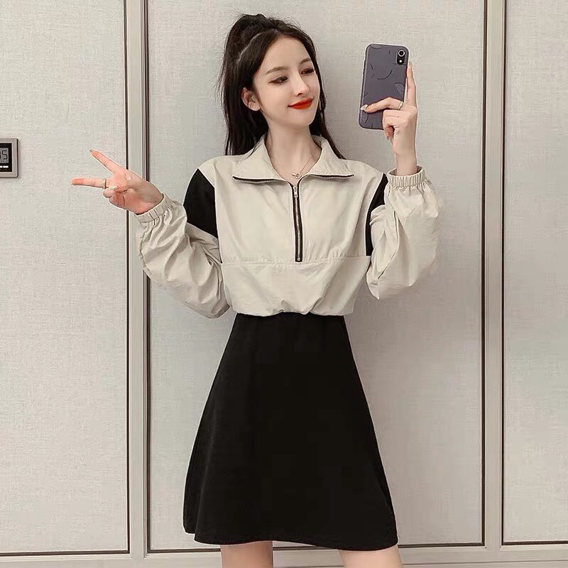 áo khoác dù nữ mới về chất liệu dù 2 lớp thoáng mát hàng y hình.AKD dây rút lai Tp [NewUnisex]