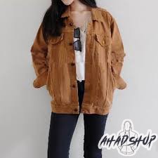 Áo Khoác Jean Nữ Oversize Màu Nâu Size M - XXL Cao Cấp