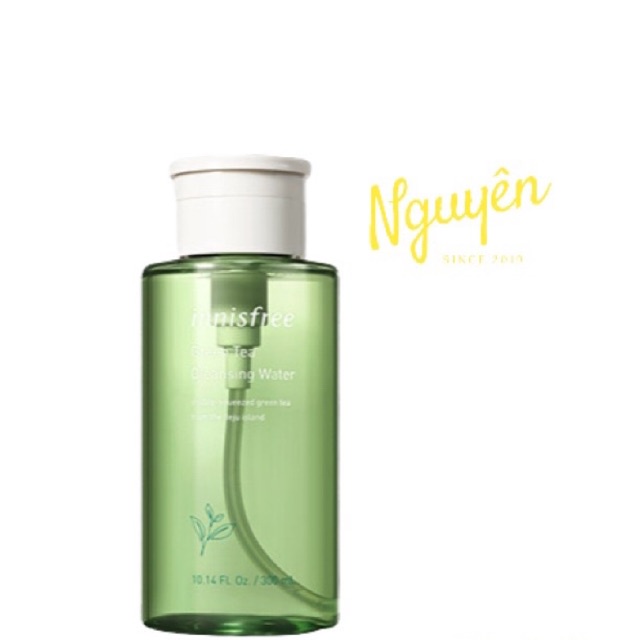 NƯỚC TẨY TRANG CHO DA DẦU MỤN INNISFREE GREEN TEA CLEANSING WATER (300ML)