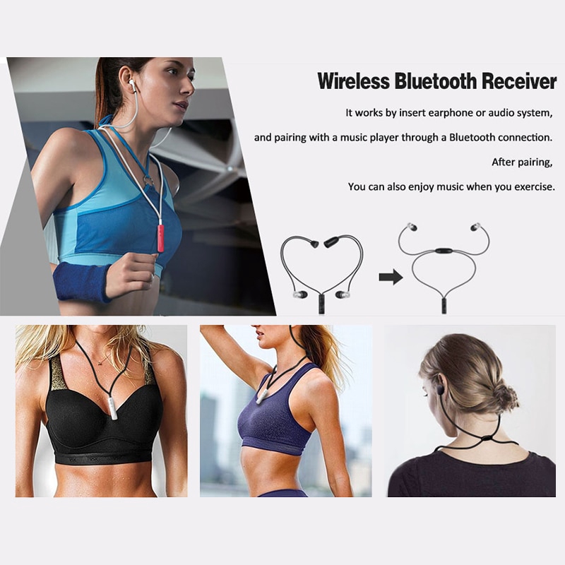 Đầu chuyển đổi tín hiệu âm thanh Bluetooth 4.2 cổng AUX và phụ kiện đi kèm