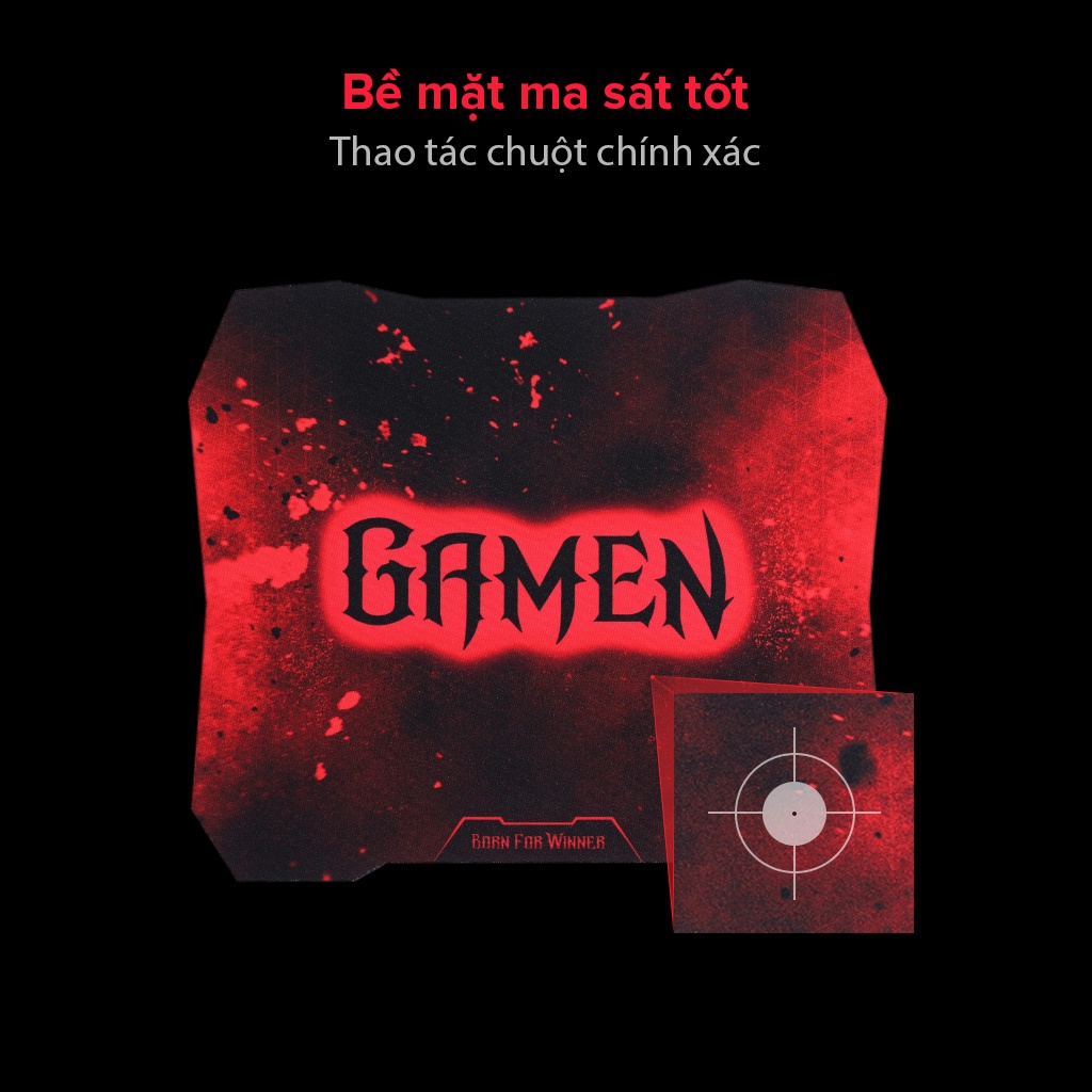 Tấm lót chuột Gamen GP-X bàn di chuột kiểu dáng gaming kích thước 29 x 25 cm