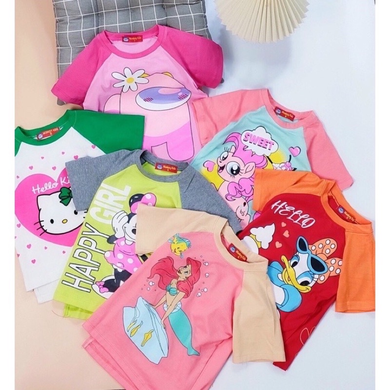 (22kg - 35kg) Bộ Quần dài tay ngắn cotton - Bộ quần áo bé gái