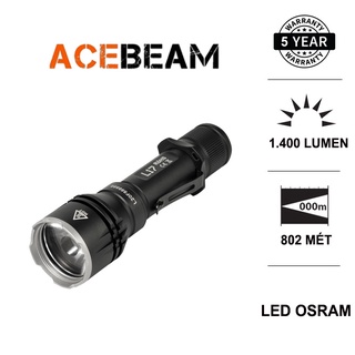 Đèn pin chiếu xa ACEBEAM L17 led OSRAM sáng 1400 lumen xa 802 m (không kèm pin)