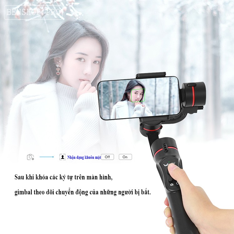 Thiết bị chống rung cầm tay 3 trục cho smartphone Wewow A5 Gimbal