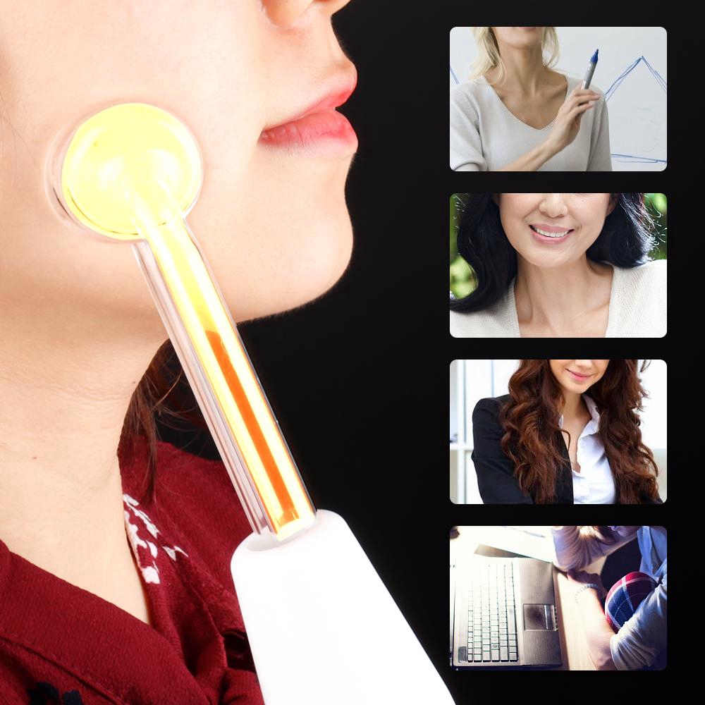 Cổ Phiếu Sẵn Sàng | Máy Mát Xa Chăm Sóc Da Mặt Tần Số Cao Tiện Dụng