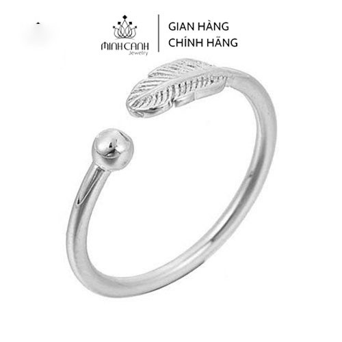Nhẫn Bạc Lông Vũ Loại Dày Dặn - Minh Canh Jewelry