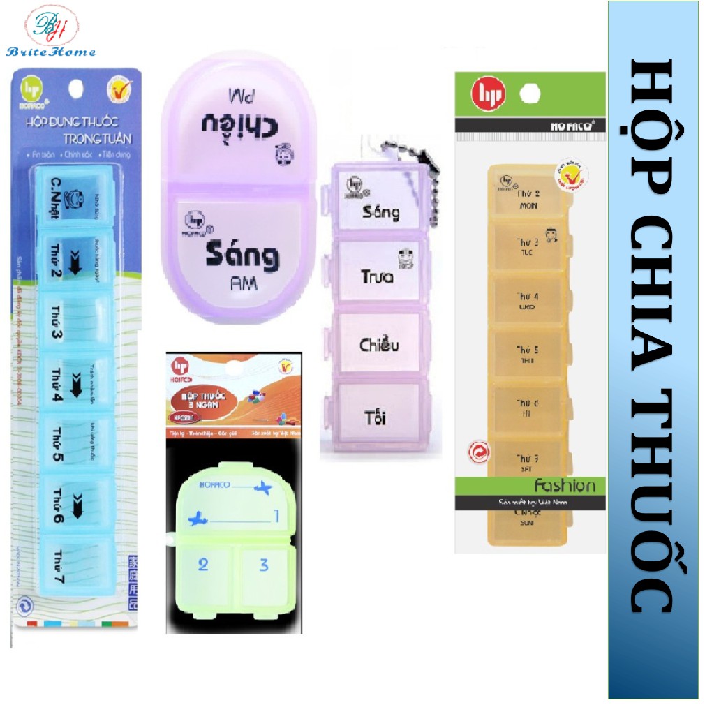 Hộp Chia Thuốc Tiện Lợi Hofaco (Màu Ngẫu Nhiên)