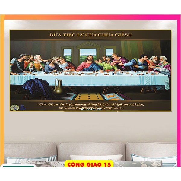 Tranh Công Giáo, Tranh tráng gương in UV 5D Joce.Decor No1, tranh treo tường Decor bền đẹp 40 năm không phai màu