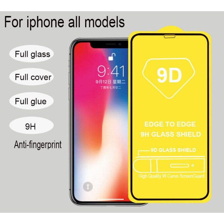 [ SALE SẬP SÀN ] Kính cường lực 9D IPhone 7, 8 plus , XS Max, 11, Pro, Pro Max