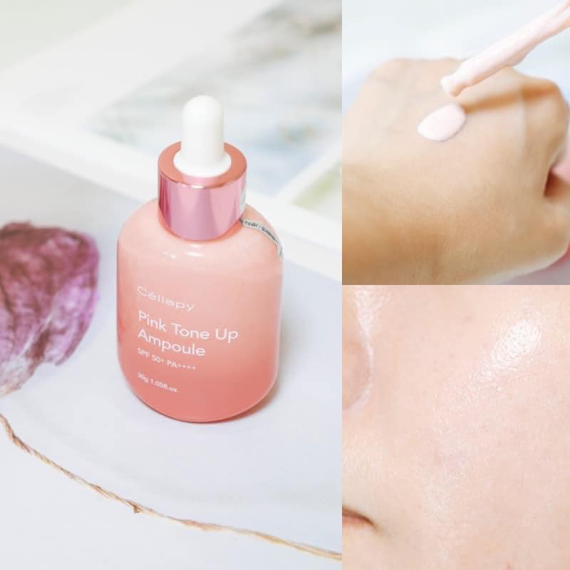 Tinh Chất Dưỡng Trắng Chống Nắng Căng Bóng Serum Cellapy Pink Tone Up Ampoule SPF50+ PA++++