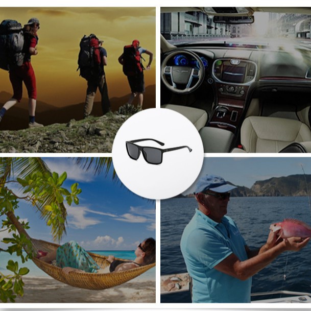 Kính Mát Phân Cực Gọng Vuông J7Dj Thời Trang Cho Nam | BigBuy360 - bigbuy360.vn