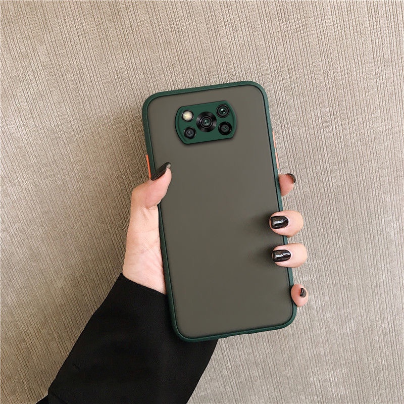 Ốp điện thoại bề mặt nhám chống sốc và chống va đập cho XIAOMI POCO X3 GT NFC X4 F4 F3 GT M4 M3 Pro 5G