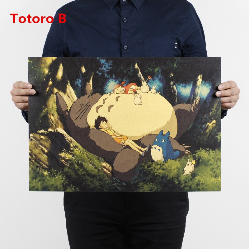 Poster Hình Miyazaki Hayao Comic Phong Cách Retro