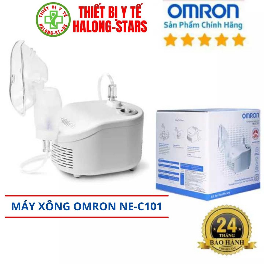 Máy xông khí dung mũi họng cho bé, người lớn - Thương hiệu Omron NE-C101, giá rẻ, mã giảm giá sâu [HalongStars]