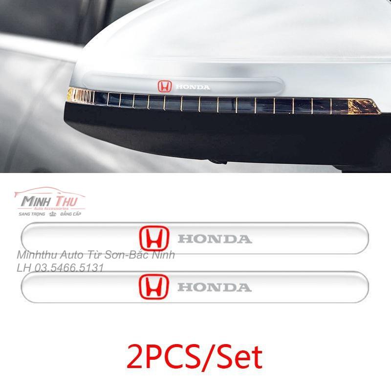 (Honda) Bộ 10 Miếng Dán Silicon Chống Xước Hõm Cửa, Tay Nắm Cửa và Gương Xe Honda