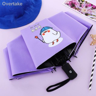 Dù Gấp Tự Động Chống Tia Uv Họa Tiết Đáng Yêu Cho Nữ