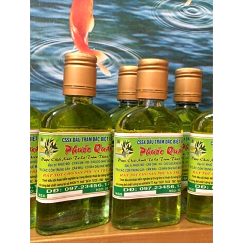 Tinh dầu tràm Huế loại đặc biệt nguyên chất - chai dẹt 100ml