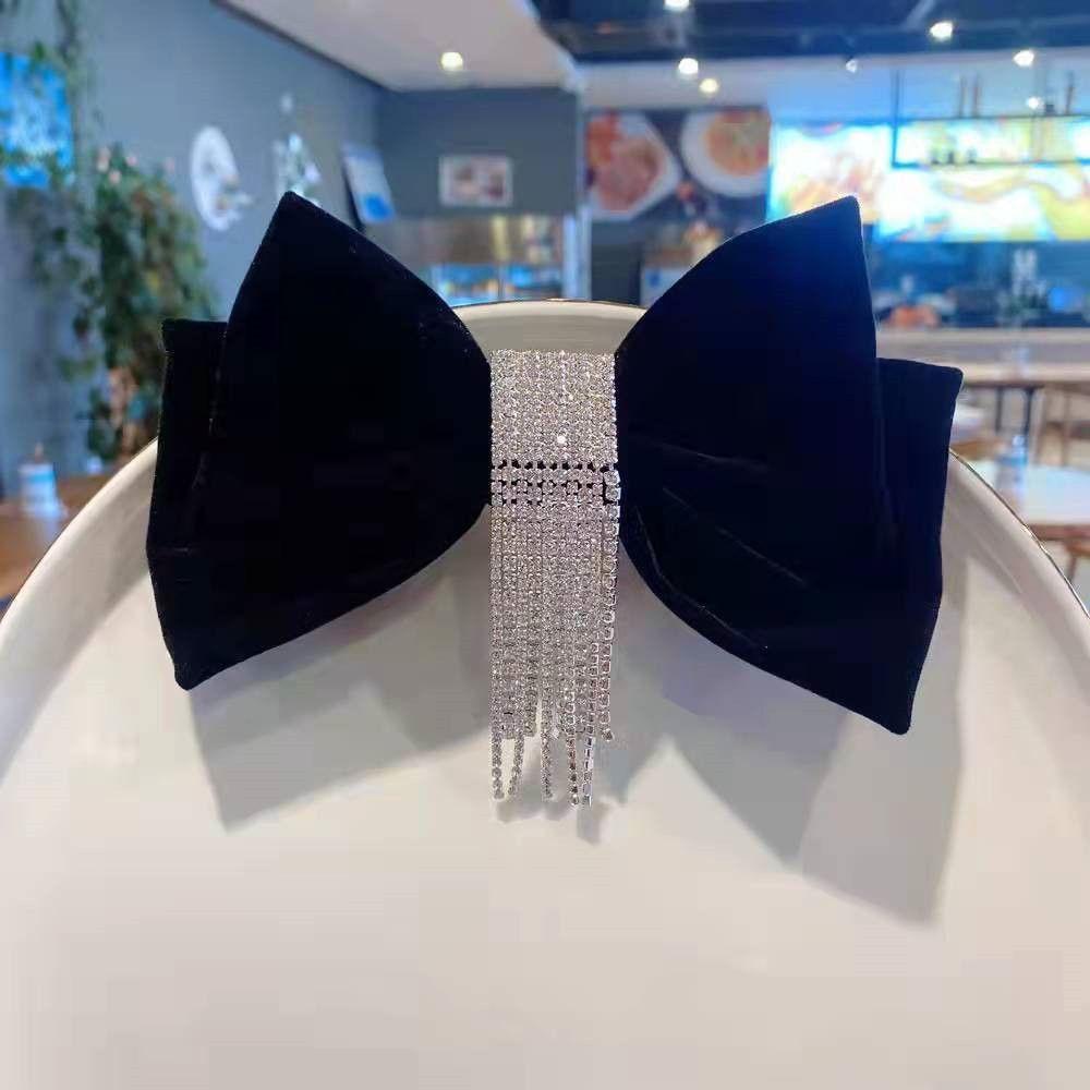 Kẹp Tóc Hình Nơ Thời Trang Dành Cho Nữ|Dây Tua Rua Xinh Xắn Chất Lượng