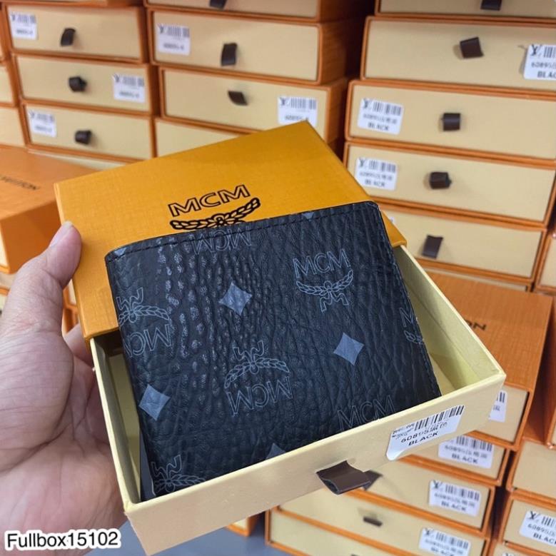 Ví Da Nam L.V In Hình Full Box - Ví Nam M.CM Full Box Da Mềm