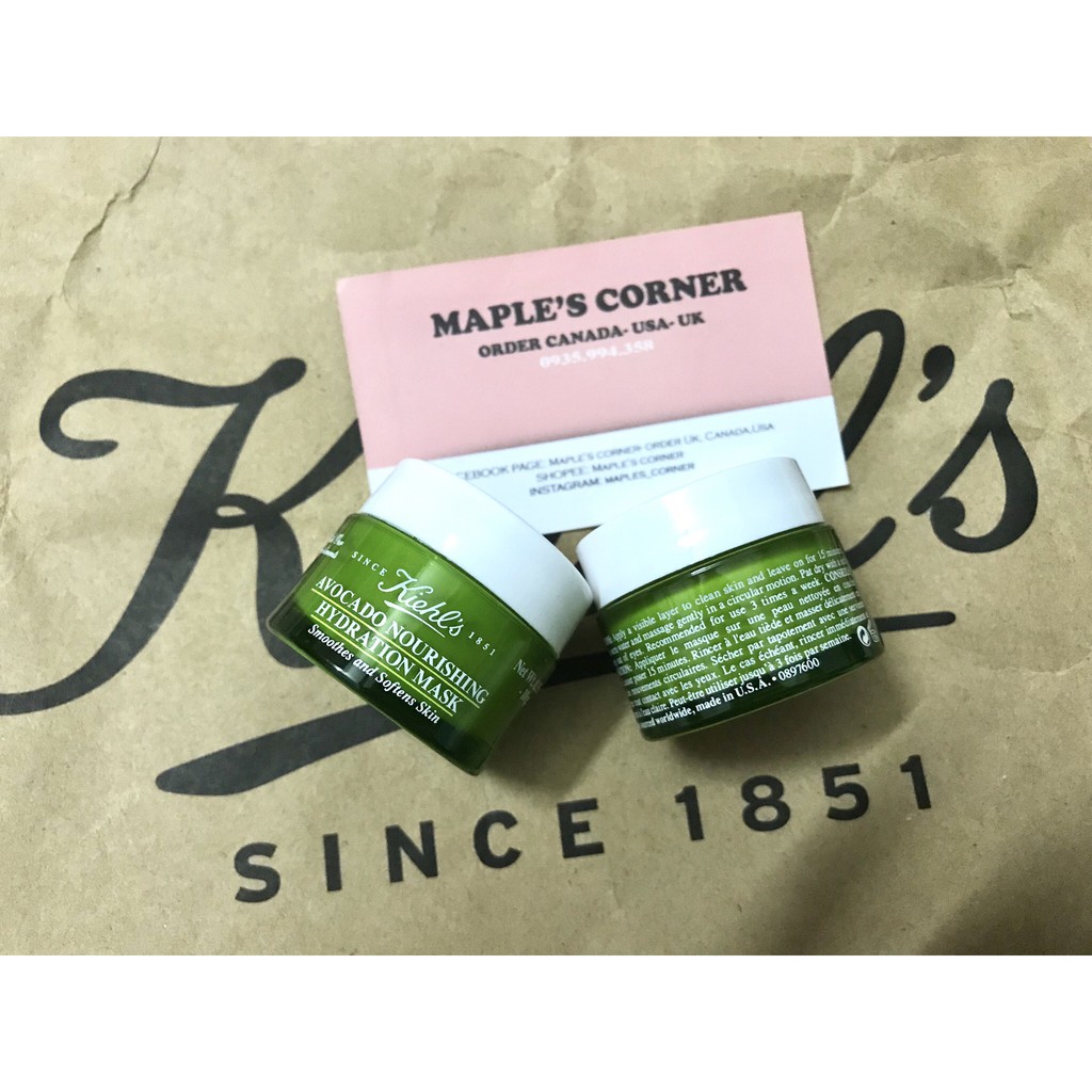 Mặt nạ bơ Kiehl.s Avocado Nourishing Hydration Mask