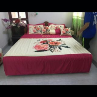 Bộ chăn ga 7 món satin cao cấp
