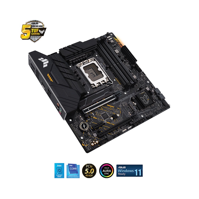 Mainboard Asus TUF GAMING B660M-PLUS D4 (Intel B660, LGA 1700, 4 khe RAM, M-ATX)