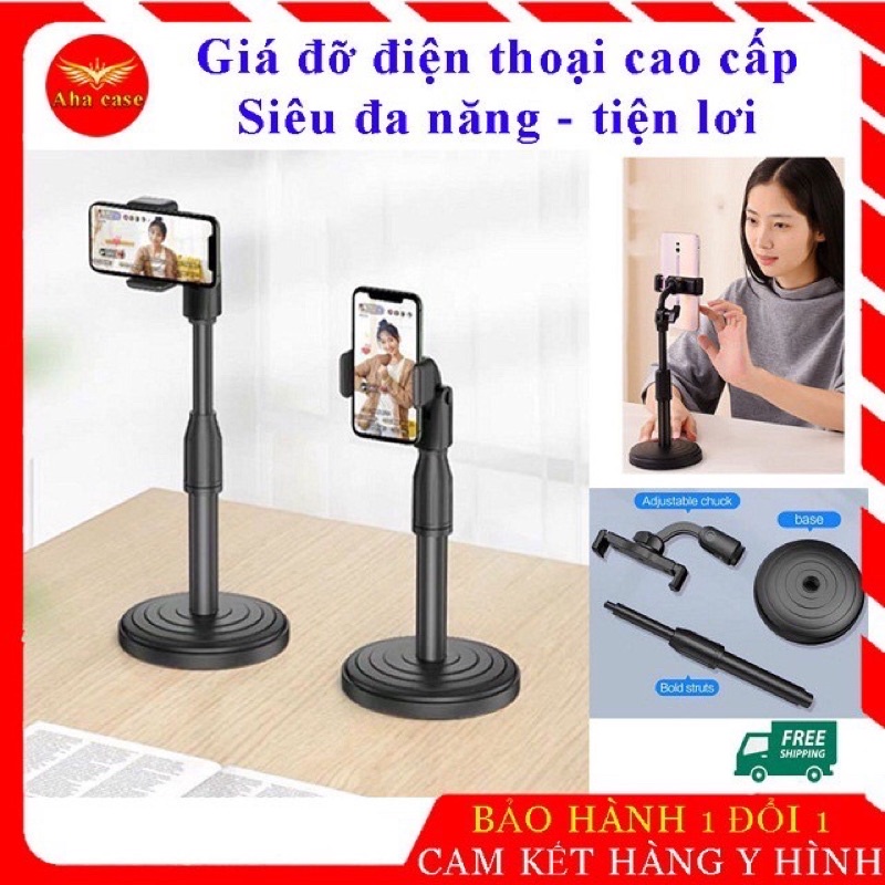 Giá Đỡ Điện Thoại livestream xem video Ổn Định Xoay 360 Độ dùng để Quay Phim Ghi Hình Đa Dụng