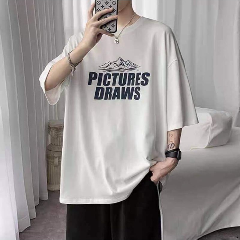 ÁO THUN PHOM RỘNG TAY LỠ PICTURES DRAWS