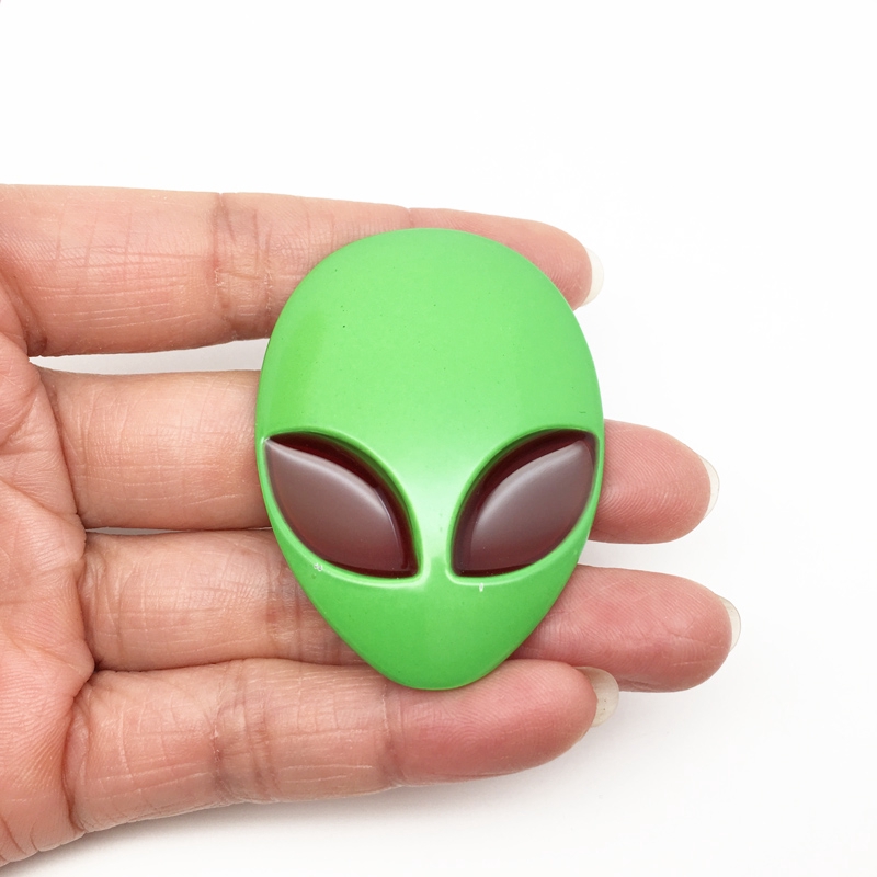 Logo Người Ngoài Hành Tinh Bằng Kim Loại Trang Trí Xe Hơi Xe Máy