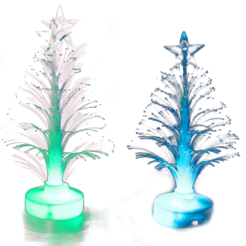 Đèn Led sợi quang 7 màu hình cây thông Giáng sinh tiện dụng