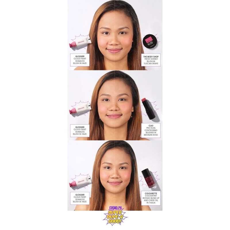 Má hồng dạng kem Glossier Clound Paint màu Puff (hồng phấn)