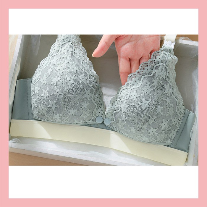 Áo lót bầu và cho con bú A1 su đúc pha ren không gọng, không viền, nâng ngực chống chảy xệ thoáng mát mã 2225