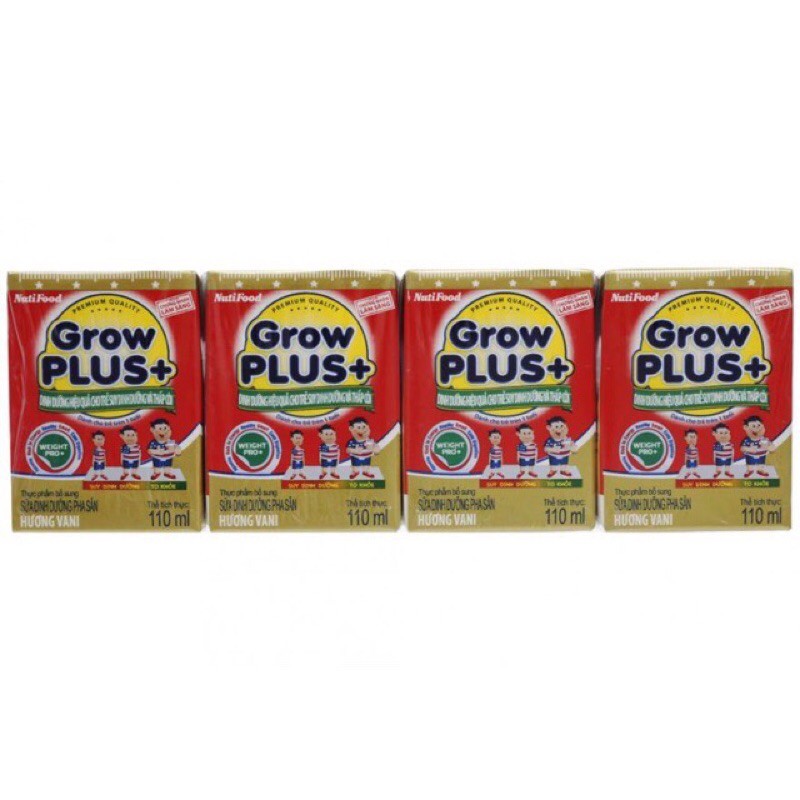 Sữa Growplus pha sẵn Growplus đỏ 110ml x 48 hộp