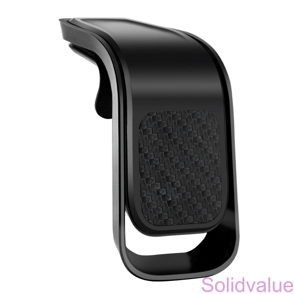 SV-Phone Holder Car Air Vent Mobile Phone Adsorption Mount Cellphone L-shaped Bracket Car Accessory