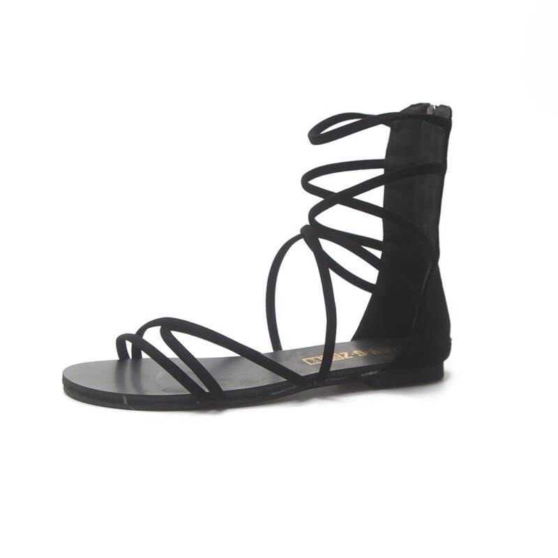 Sandal dây chéo khoá sau cổ cao nữ tính đi chơi đi biển mặc maxi siêu đẹp.