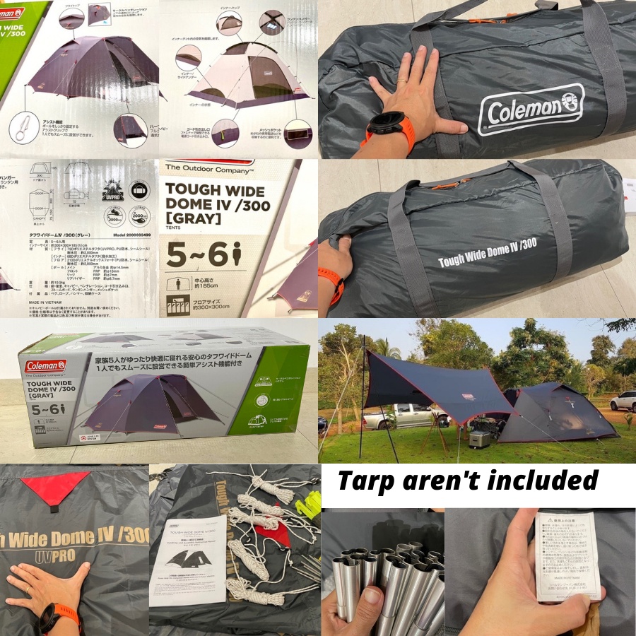 Phiên bản giới hạn, Lều cao cấp, màu sắc hiếm Coleman Tough Wide Dome IV/300 Gray A347 Campoutvn | BigBuy360 - bigbuy360.vn