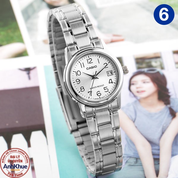 Đồng hồ nữ dây kim loại Casio Standard chính hãng Anh Khuê LTP-V002 Series (25mm) | BigBuy360 - bigbuy360.vn