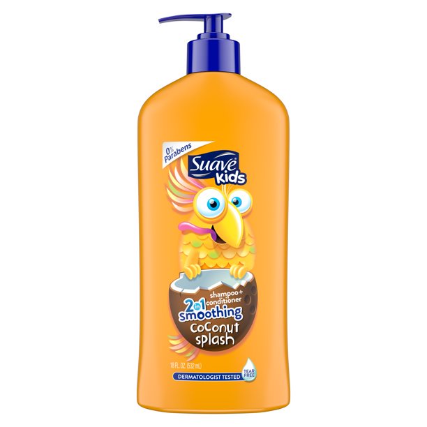 DẦU GỘI XÃ BÉ MÙI DỪA Suave Kids 2-in-1 Shampoo Smoothers,  Coconut splash 532ml TỪ MỸ